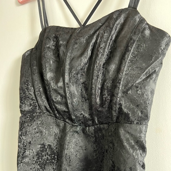 Black Strappy Corset Dress - Picture 5 of 5